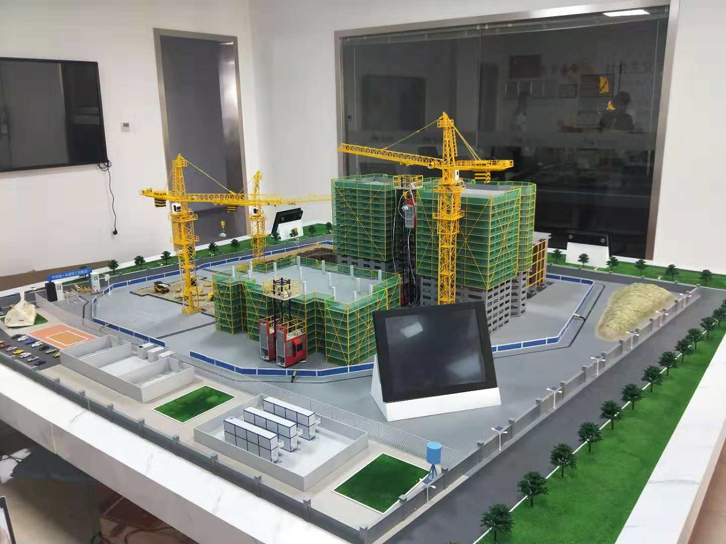 合阳县建筑施工场景模型